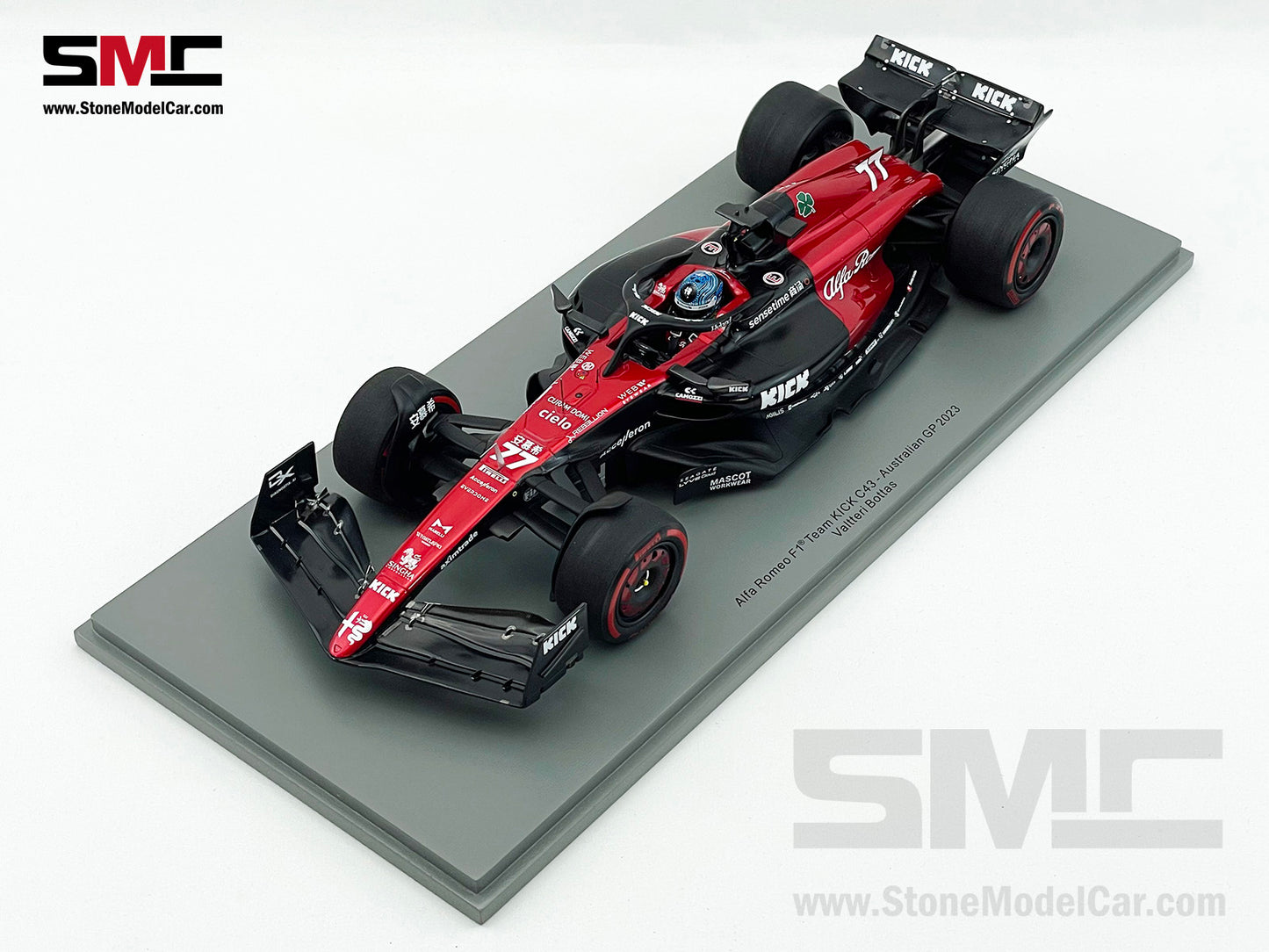 Alfa Romeo Sauber F1 C43 #77 Valtteri Bottas Australian GP 2023 Spark 1:18 18S878