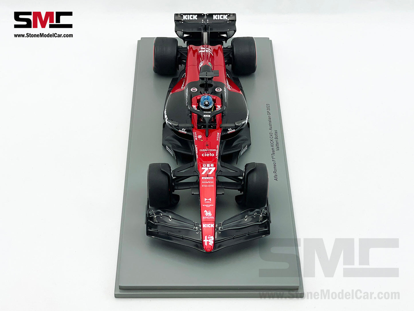 Alfa Romeo Sauber F1 C43 #77 Valtteri Bottas Australian GP 2023 Spark 1:18 18S878