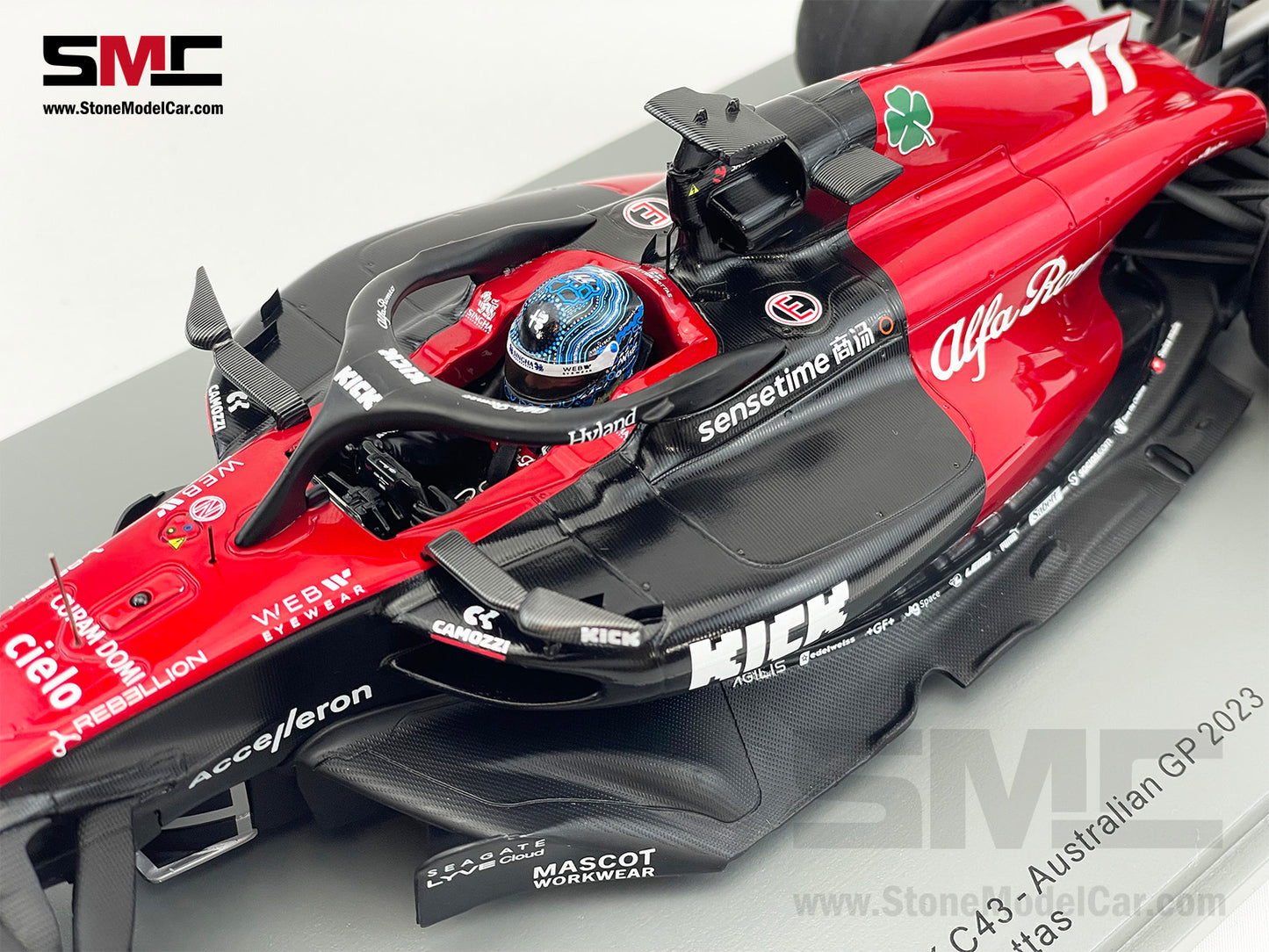 Alfa Romeo Sauber F1 C43 #77 Valtteri Bottas Australian GP 2023 Spark 1:18 18S878
