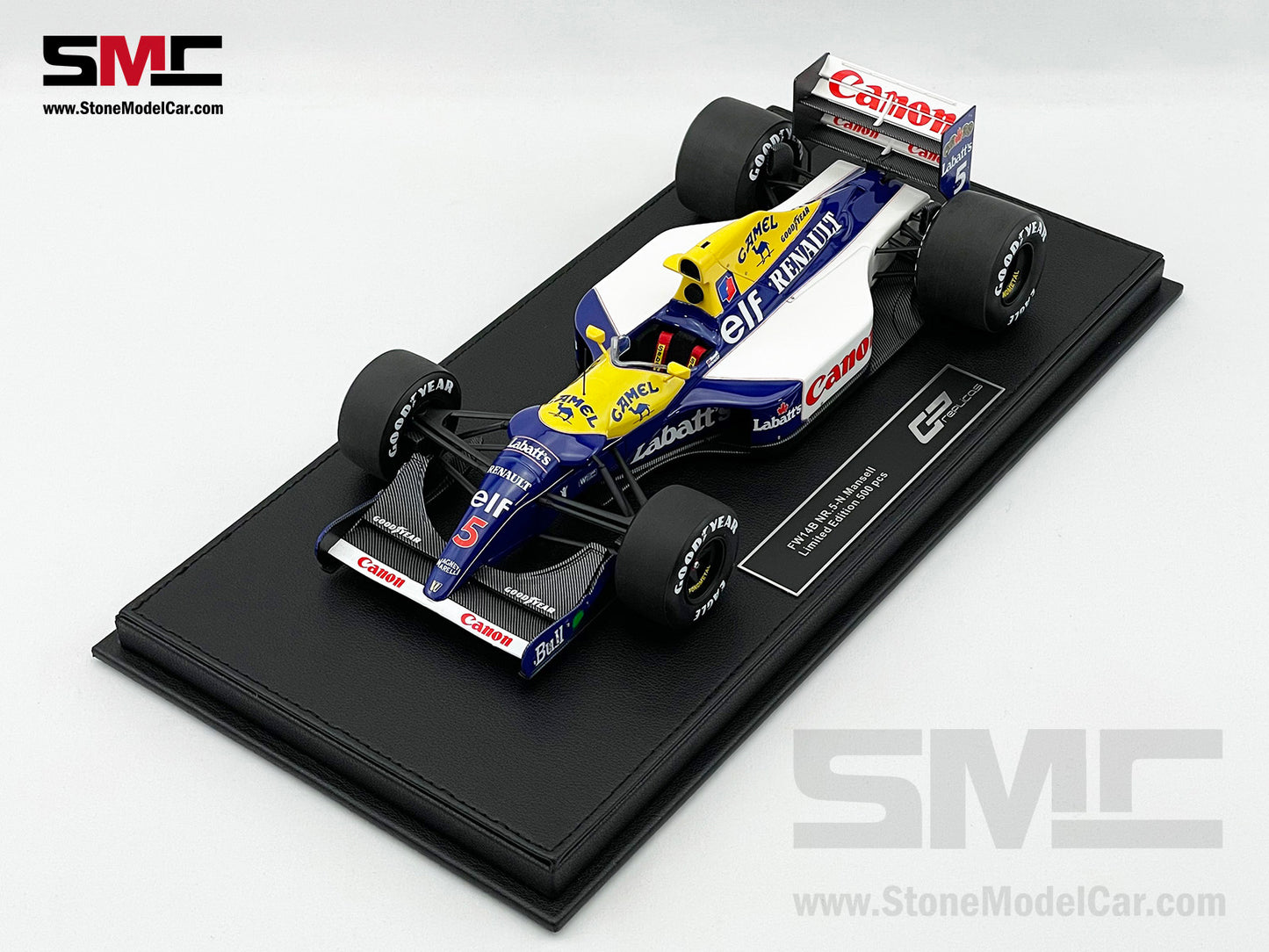 Williams F1 FW14B #5 Nigel Mansell 1992 World Champion 1:18 GP Replicas with CAMEL Decal