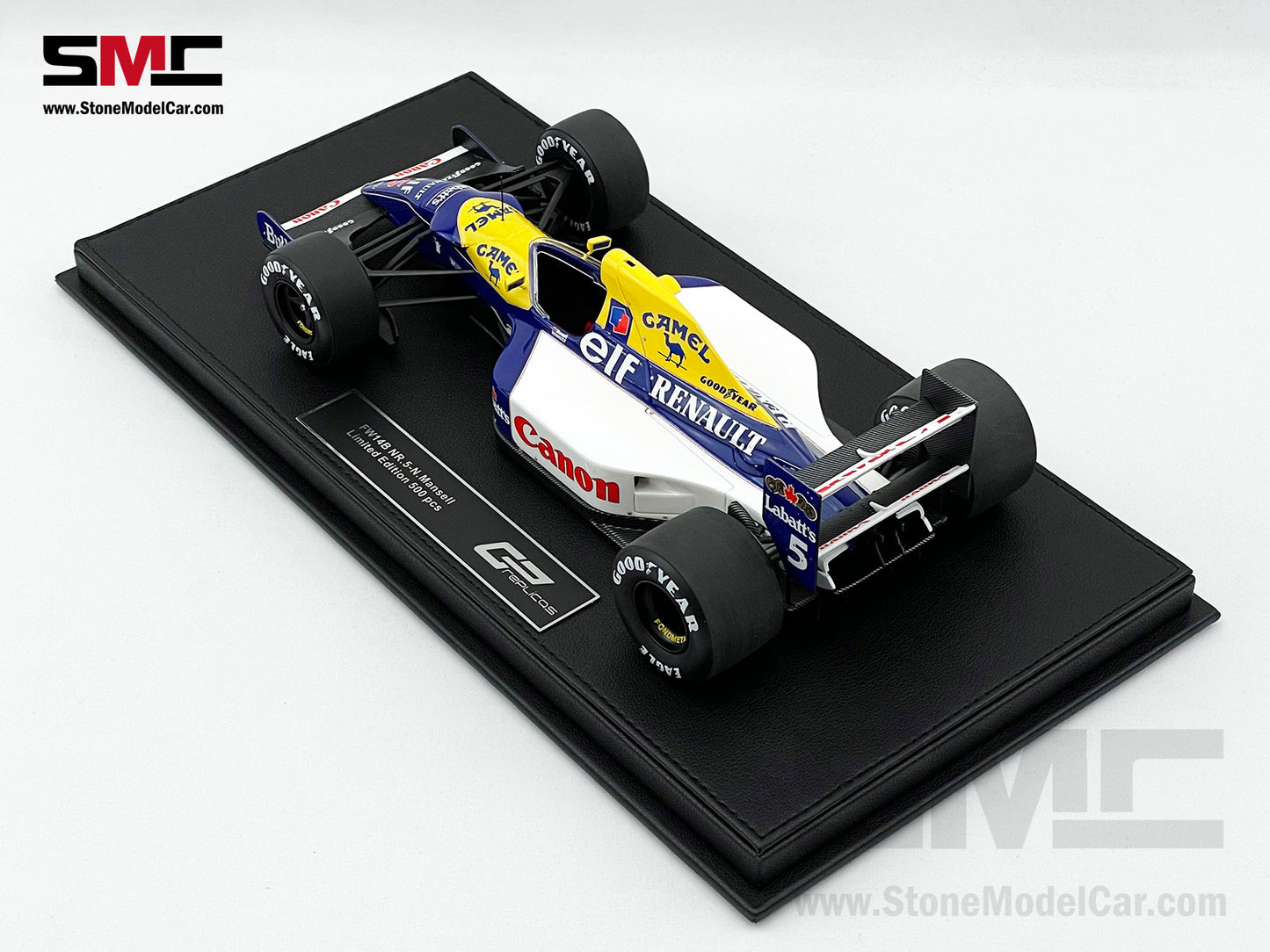 Williams F1 FW14B #5 Nigel Mansell 1992 World Champion 1:18 GP Replicas with CAMEL Decal