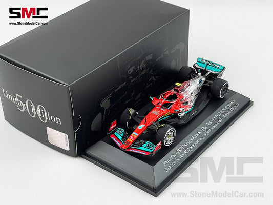 Mercedes AMG F1 W13 Showcar 55th Anniversary Belgian 2022 Lewis Hamilton & George Russell 1:43 Spark