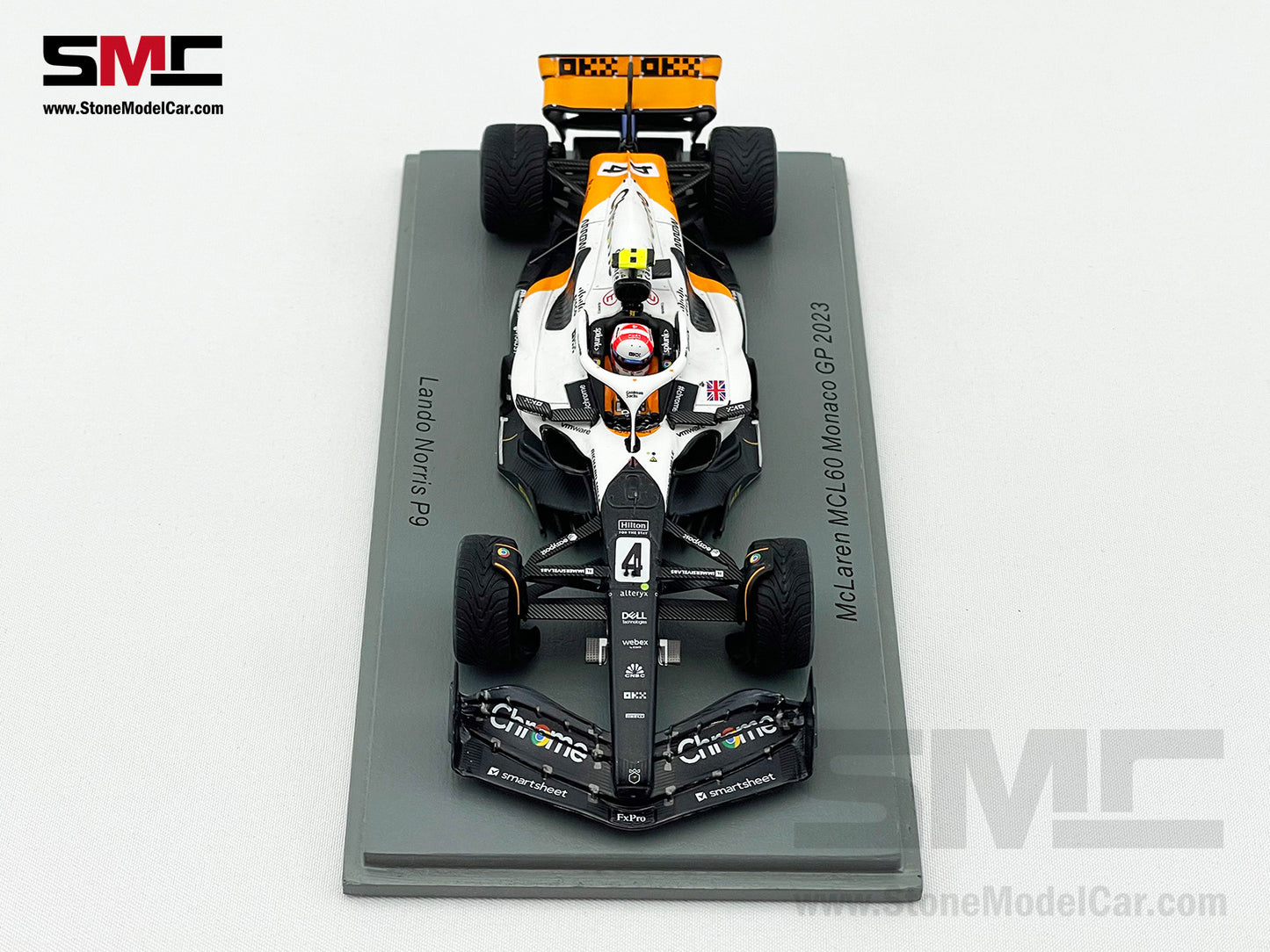 McLaren F1 MCL60 #4 Lando Norris 9th Monaco GP 2023 Triple Crown Livery Spark 1:43 S8583