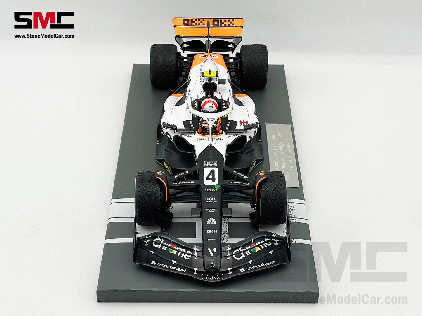 McLaren F1 MCL60 #4 Lando Norris 9th Monaco GP 2023 Special Livery 1:18 MINICHAMPS