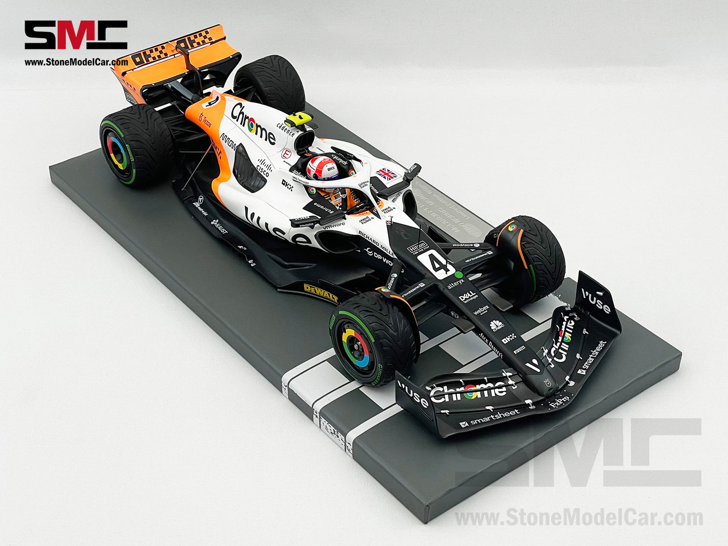 McLaren F1 MCL60 #4 Lando Norris 9th Monaco GP 2023 Special Livery 1:18 MINICHAMPS