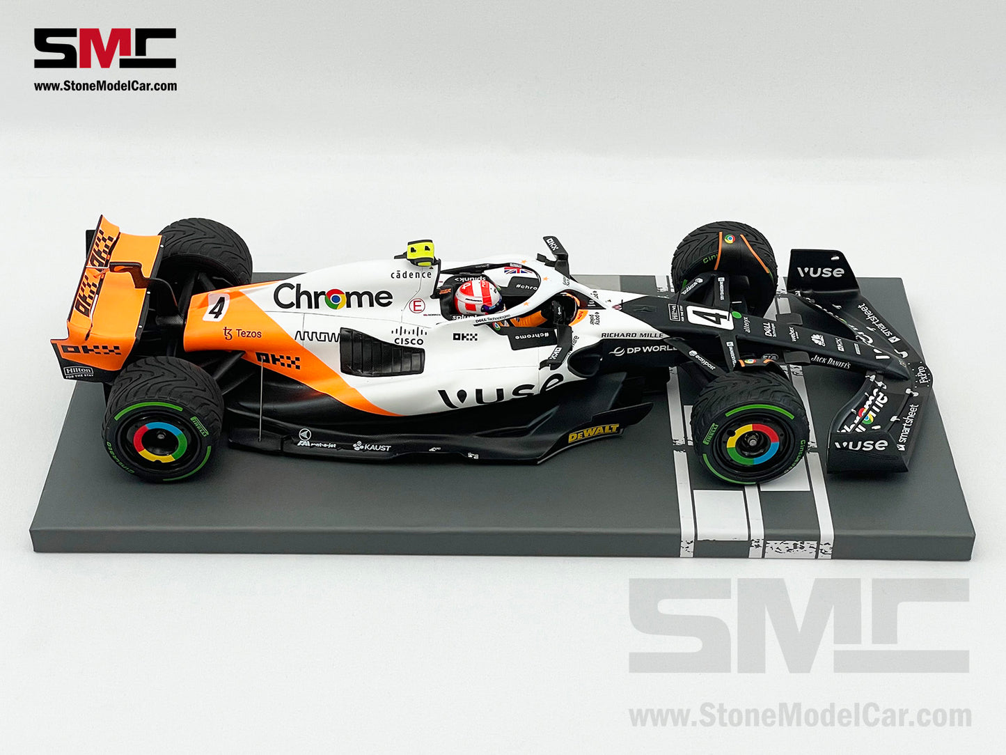 McLaren F1 MCL60 #4 Lando Norris 9th Monaco GP 2023 Special Livery 1:18 MINICHAMPS
