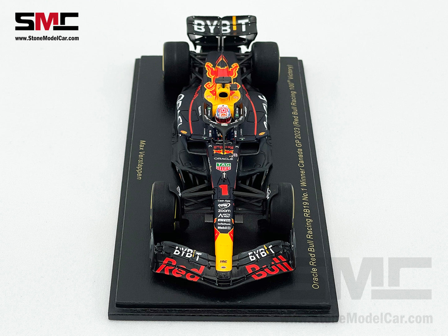 Red Bull F1 100th Win RB19 #1 Max Verstappen Winner Canada GP 2023 World Champion Spark 1:43 S8596
