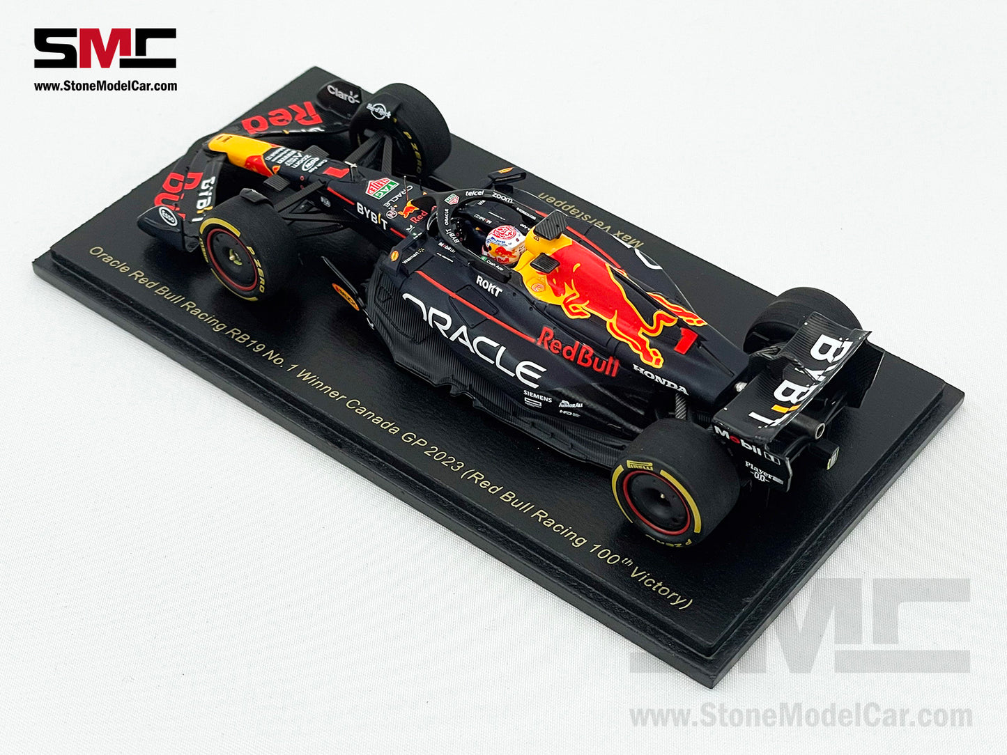 Red Bull F1 100th Win RB19 #1 Max Verstappen Winner Canada GP 2023 World Champion Spark 1:43 S8596