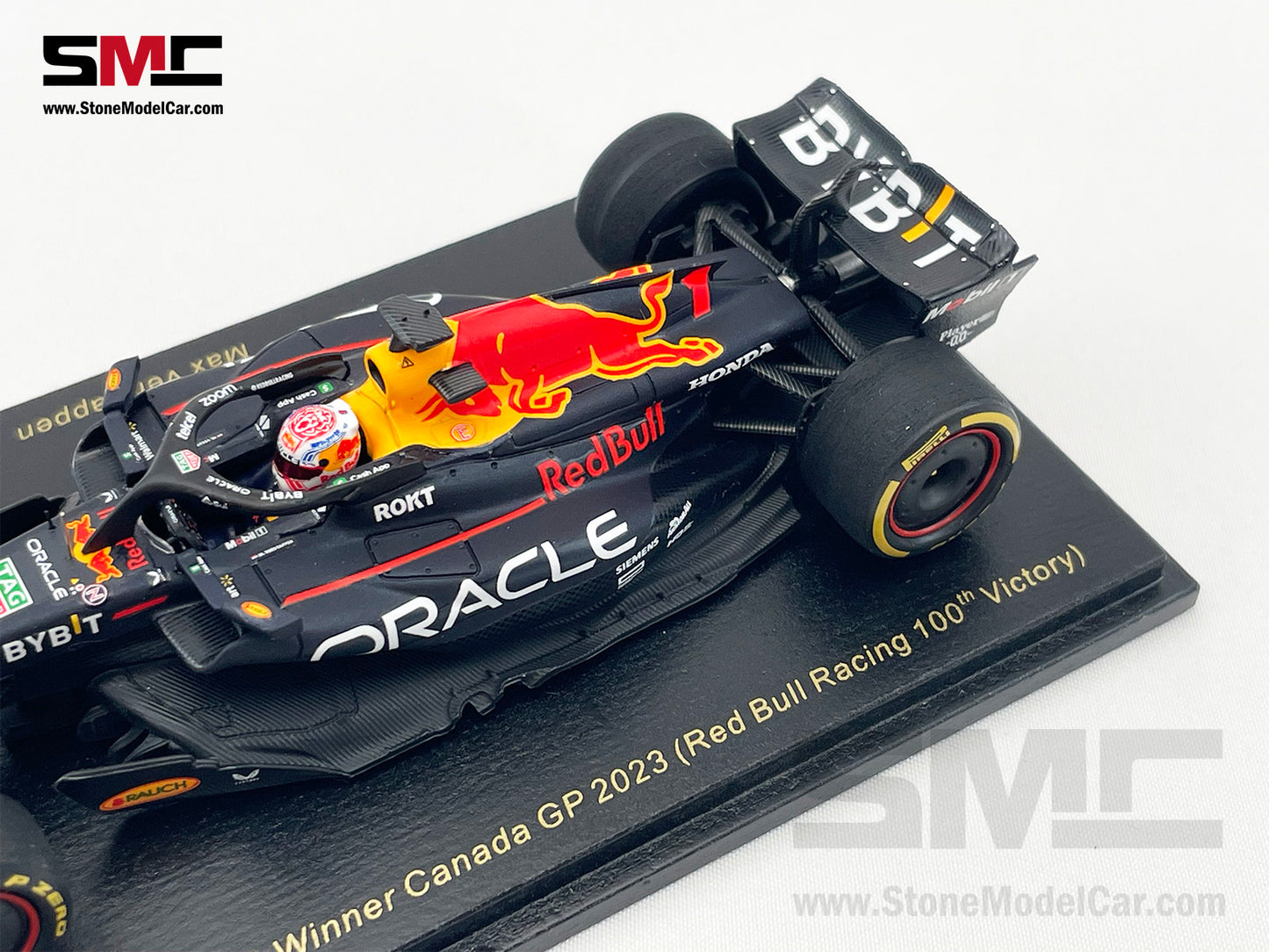 Red Bull F1 100th Win RB19 #1 Max Verstappen Winner Canada GP 2023 World Champion Spark 1:43 S8596