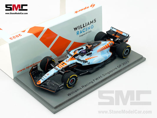 Williams F1 FW45 #23 Alexander Albon Singapore GP Special Livery 2023 1:43 Spark S8930