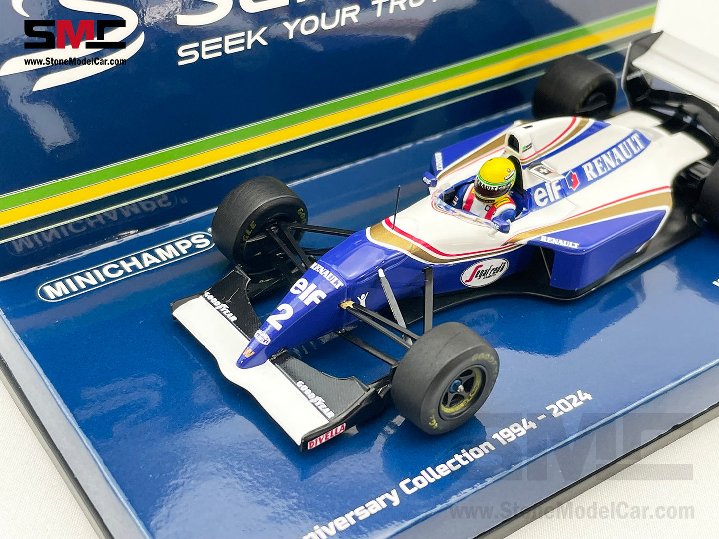 Williams Renault F1 FW16 #2 Ayrton Senna San Marino GP 1994 1:43 MINICHAMPS + Decal