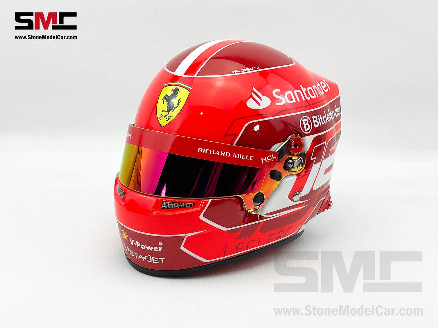 Ferrari SF-24 #16 Charles Leclerc Season 2024 Bell 1:2 Miniature Helmet Model