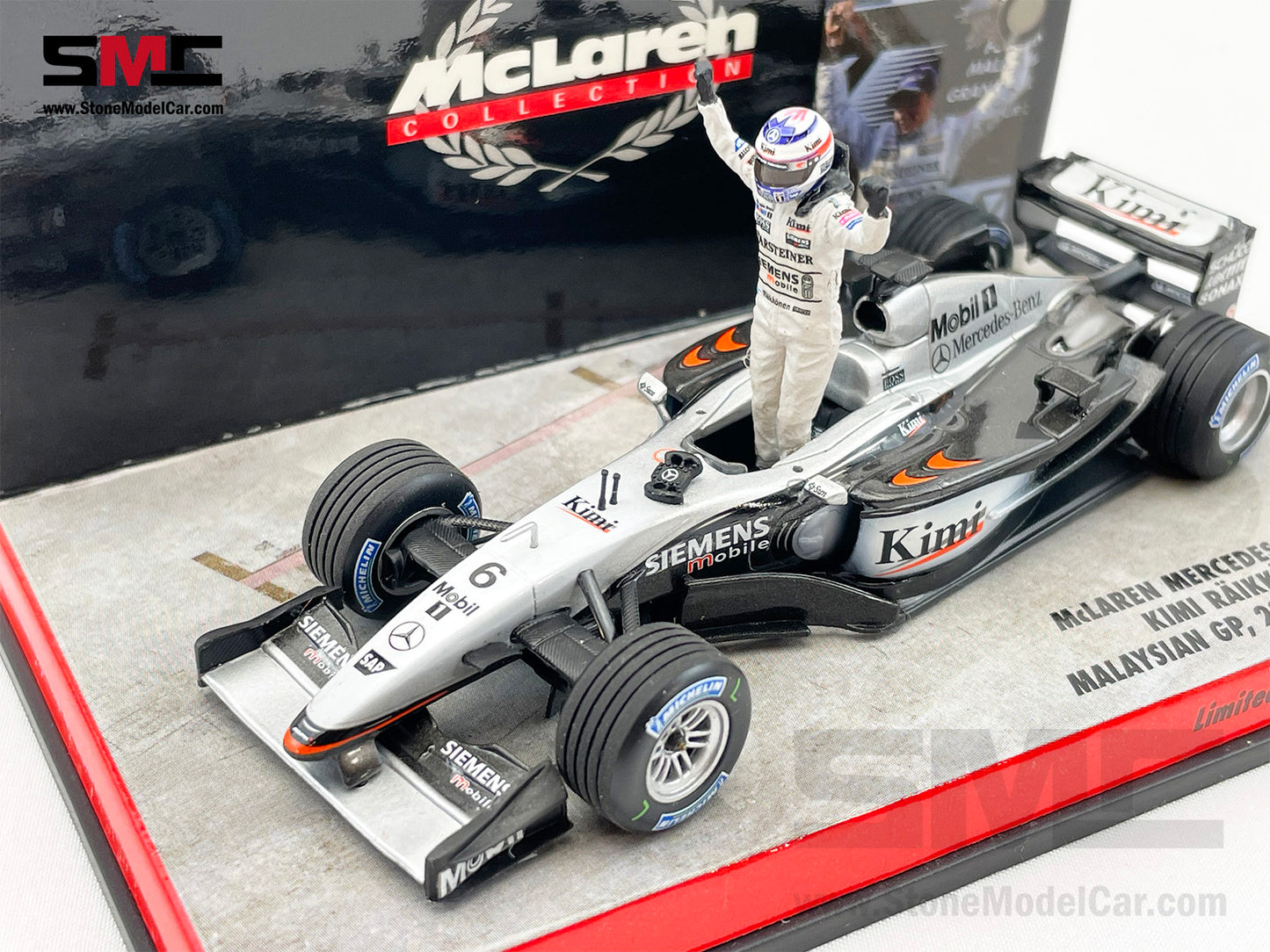Mclaren F1 MP4-17D #6 Kimi Raikkonen Malaysian GP 2003 1st Win 1:43 MINICHAMPS