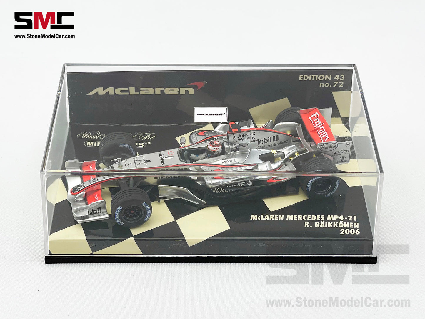 Mclaren F1 MP4-21 #3 Kimi Raikkonen Ice Man Year 2006 1:43 MINICHAMPS