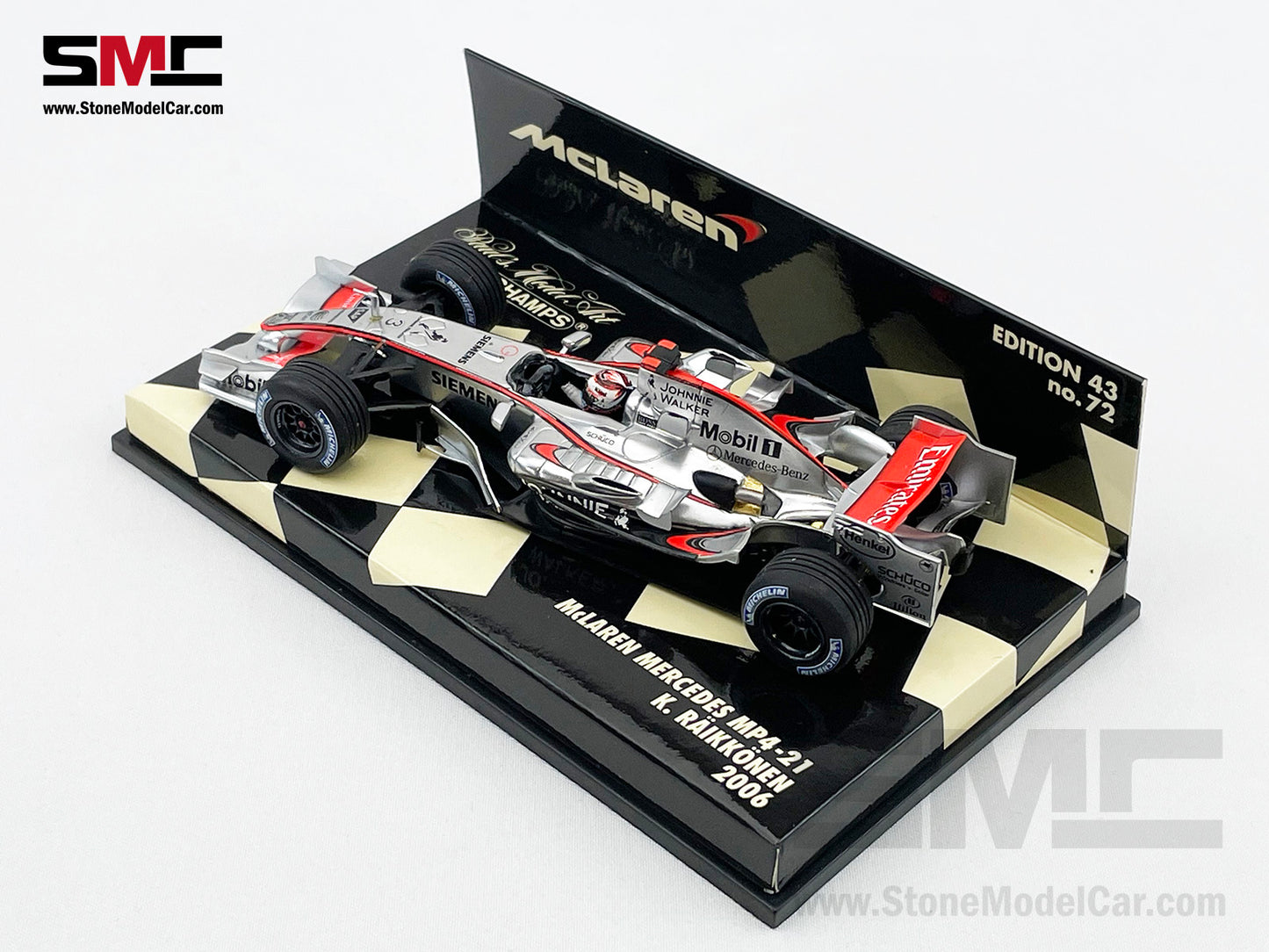 Mclaren F1 MP4-21 #3 Kimi Raikkonen Ice Man Year 2006 1:43 MINICHAMPS