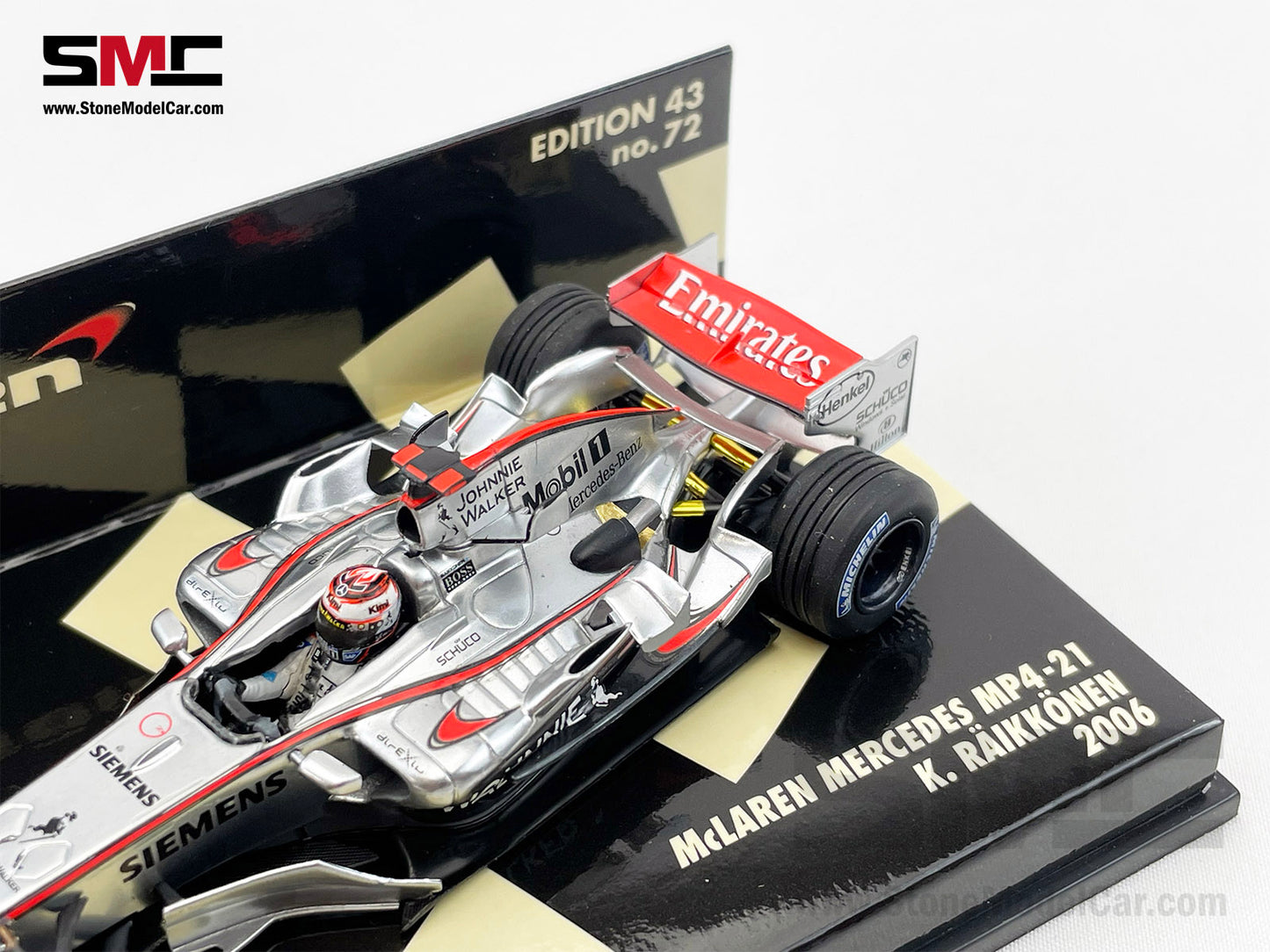 Mclaren F1 MP4-21 #3 Kimi Raikkonen Ice Man Year 2006 1:43 MINICHAMPS