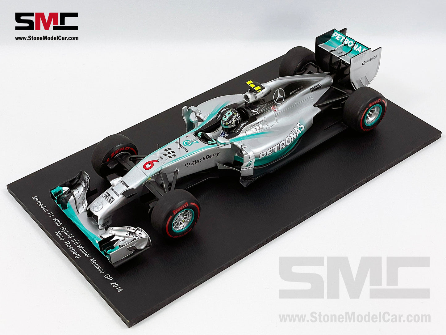 Mercedes AMG Petronas F1 W05 #6 Nico Rosberg Monaco GP Winner 2014 1:18 Spark 18S141