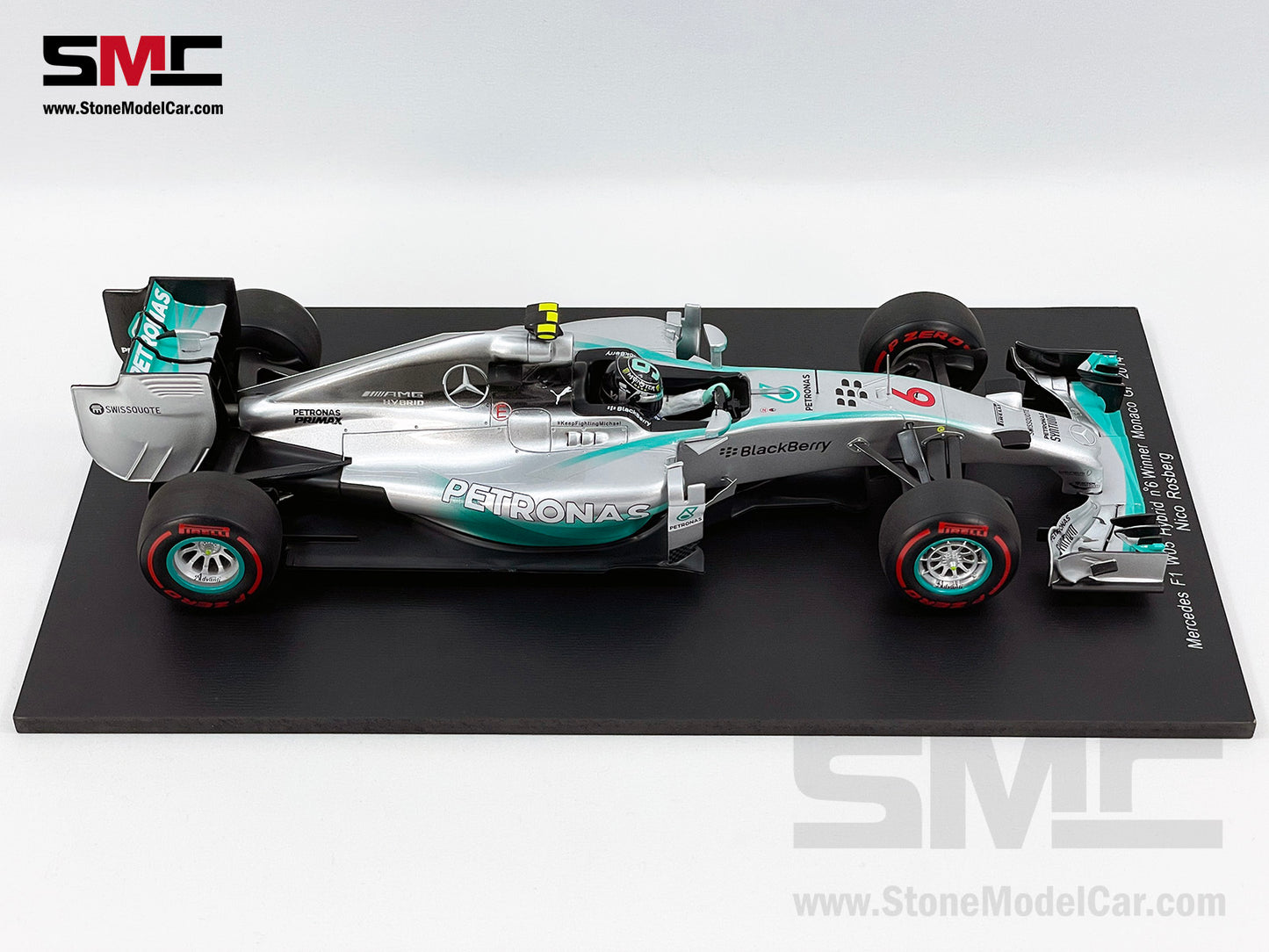 Mercedes AMG Petronas F1 W05 #6 Nico Rosberg Monaco GP Winner 2014 1:18 Spark 18S141