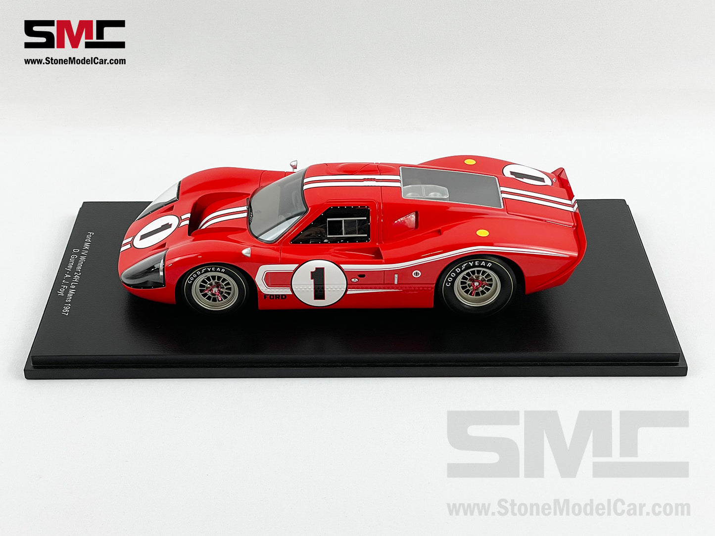 24h Le Mans 1967 Winner Shelby American #1 Ford GT40 MK IV 1:18 Spark 18LM67