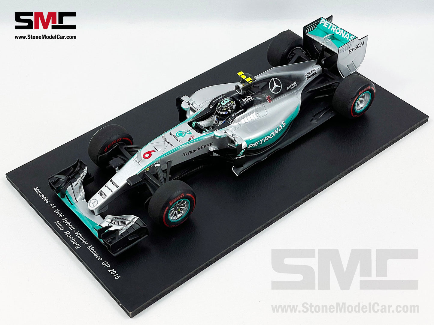 Mercedes AMG Petronas F1 W06 #6 Nico Rosberg Monaco GP Winner 2015 1:18 Spark 18S174
