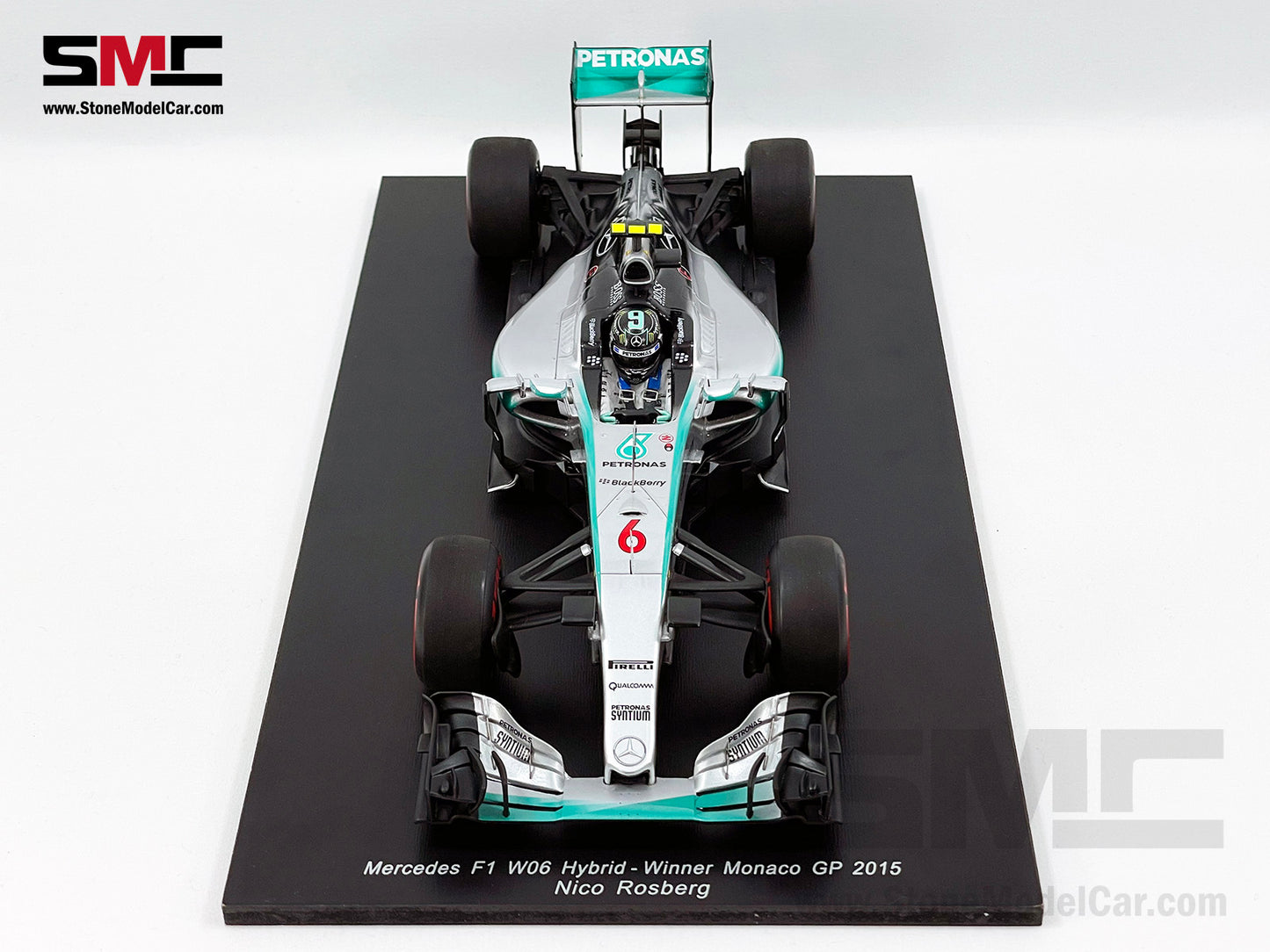 Mercedes AMG Petronas F1 W06 #6 Nico Rosberg Monaco GP Winner 2015 1:18 Spark 18S174