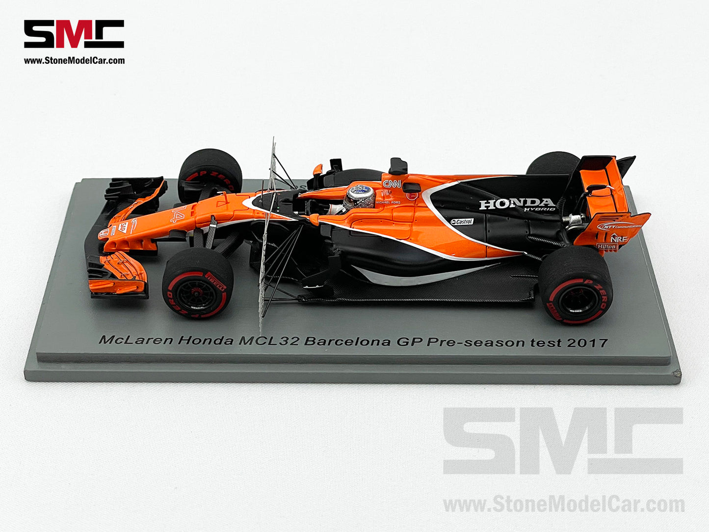 McLaren F1 MCL32 #14 Fernando Alonso Barcelona Aero Test 2017 1:43 Spark S5044