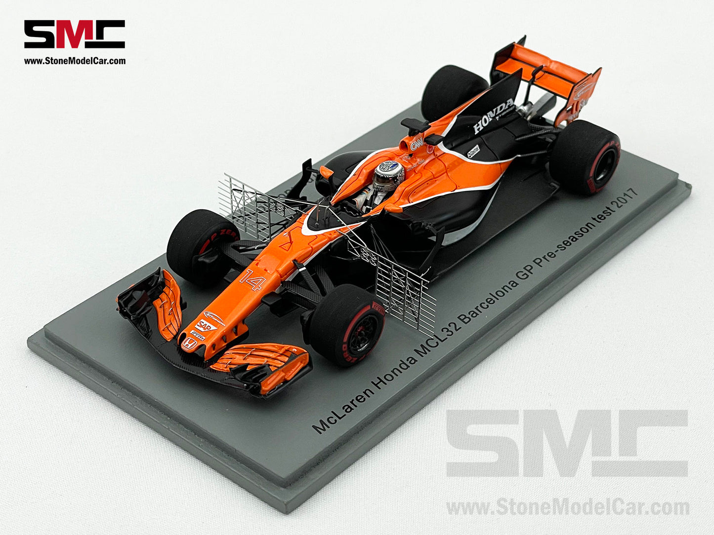 McLaren F1 MCL32 #14 Fernando Alonso Barcelona Aero Test 2017 1:43 Spark S5044