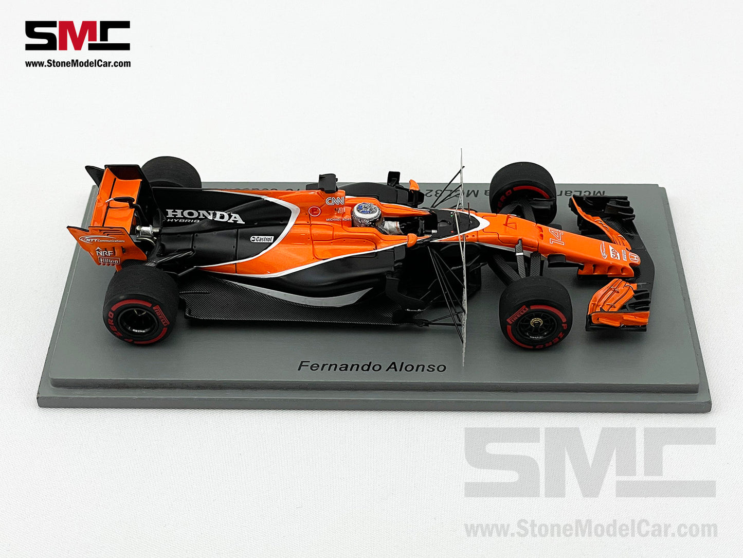 McLaren F1 MCL32 #14 Fernando Alonso Barcelona Aero Test 2017 1:43 Spark S5044