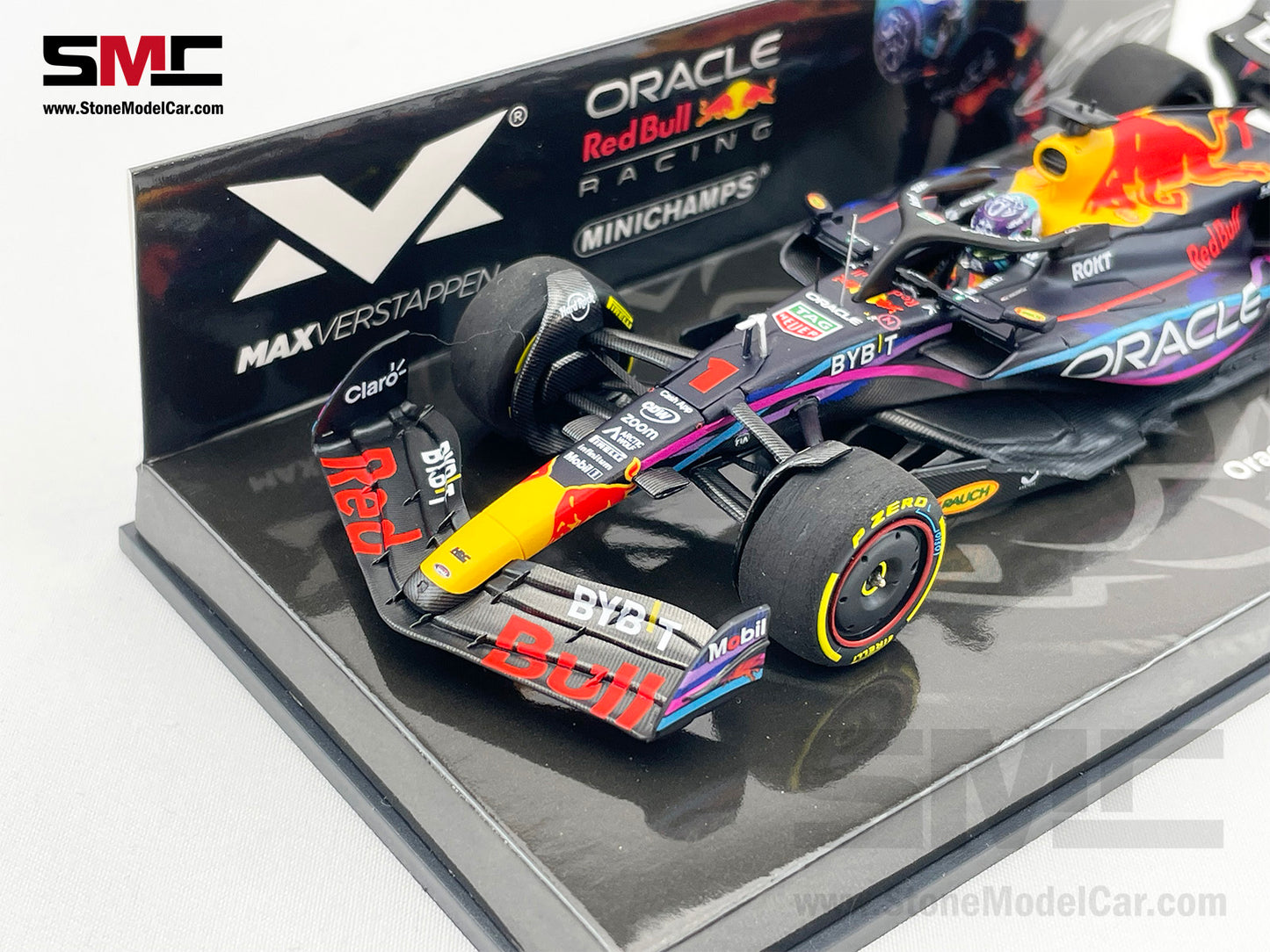 Red Bull F1 RB19 #1 Max Verstappen Winner US Miami GP 2023 World Champion 1:43 MINICHAMPS