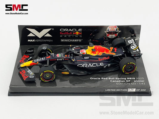 Red Bull F1 RB19 #1 Max Verstappen Canadian GP 2023 World Champion 1:43 MINICHAMPS