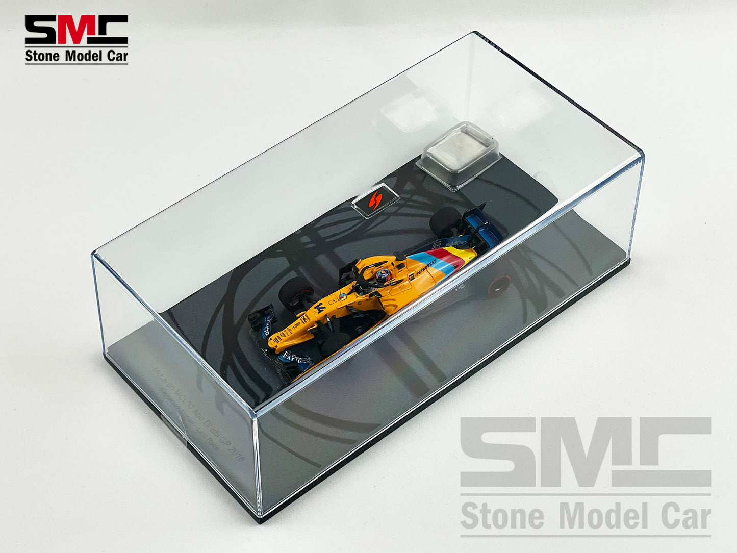 McLaren F1 MCL33 #14 Fernando Alonso Abu Dhabi GP 2018 1st Retirement 1:43 Spark