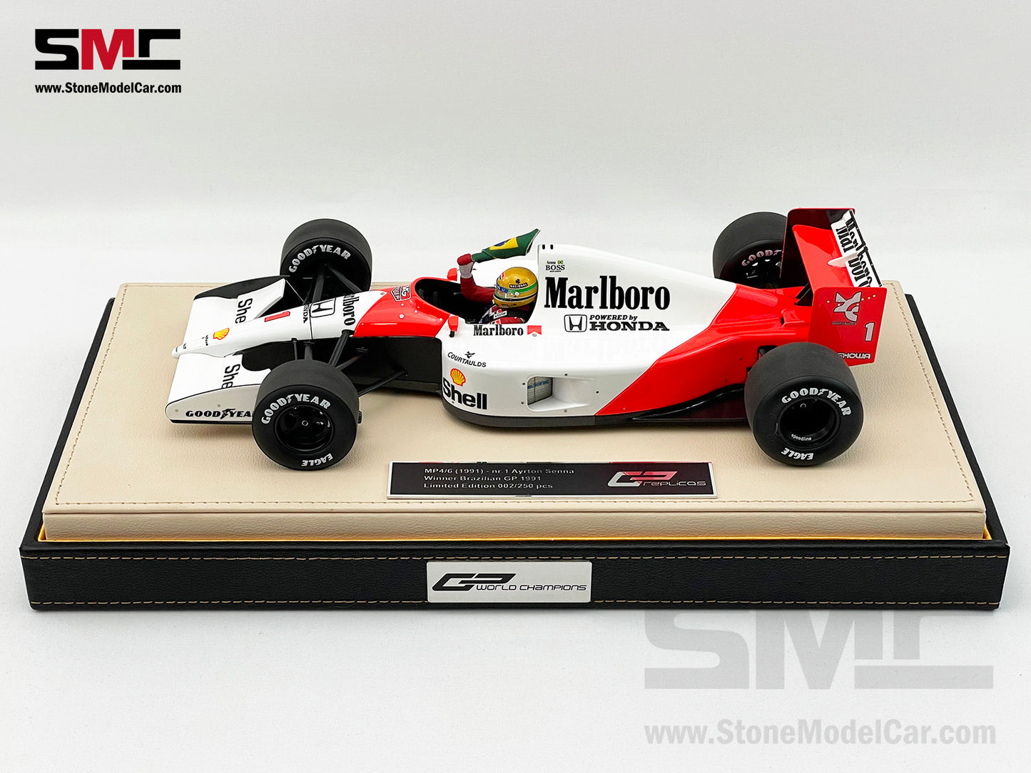 Mclaren F1 MP4/6 #1 Ayrton Senna Brazil GP 1991 World Champion 1:18 GP REPLICAS