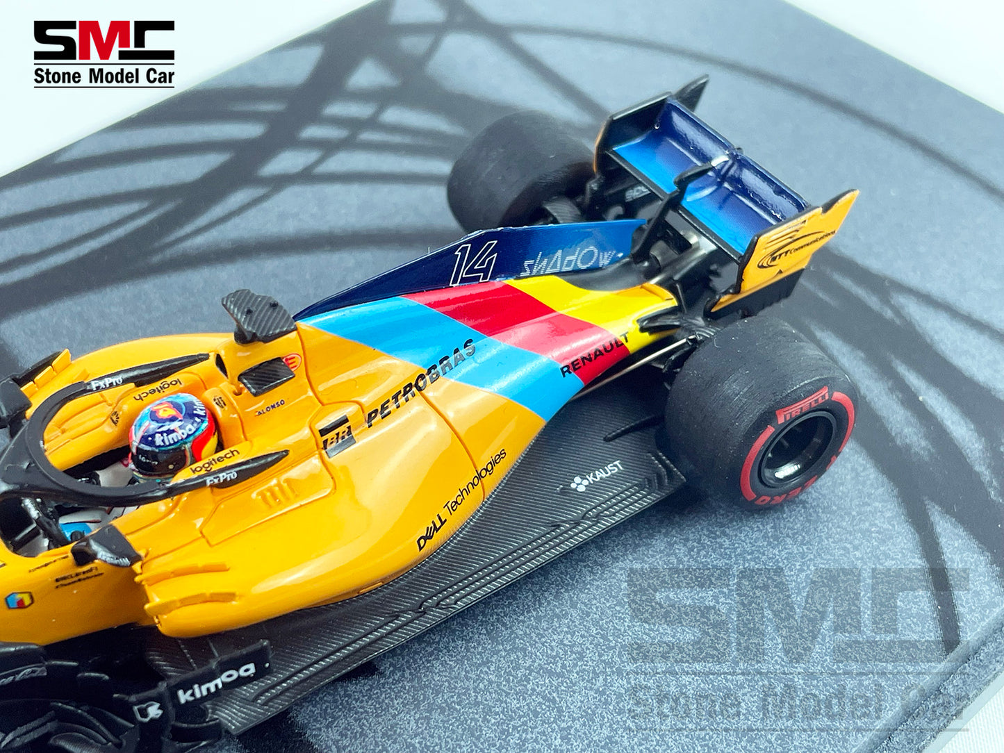 McLaren F1 MCL33 #14 Fernando Alonso Abu Dhabi GP 2018 1st Retirement 1:43 Spark
