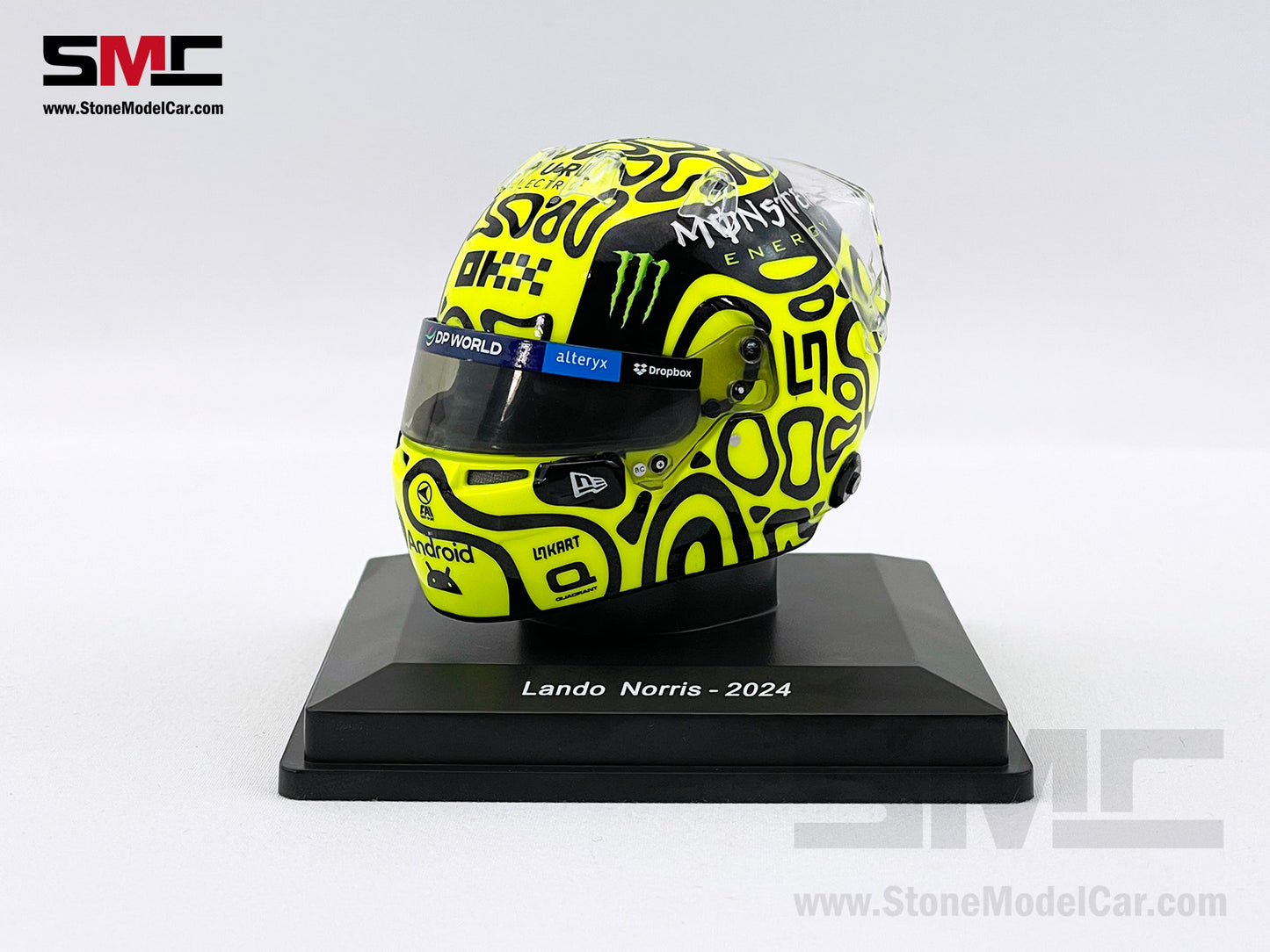 McLaren F1 MCL38 #4 Lando Norris Miami GP 2024 1st Career Win Spark 1:5 Miniature Helmet