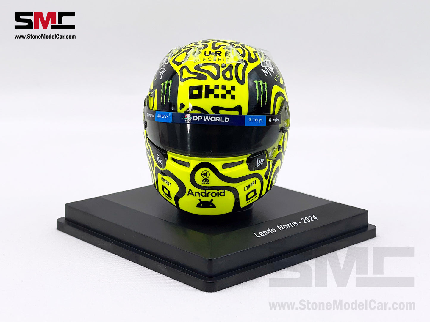 McLaren F1 MCL38 #4 Lando Norris Miami GP 2024 1st Career Win Spark 1:5 Miniature Helmet