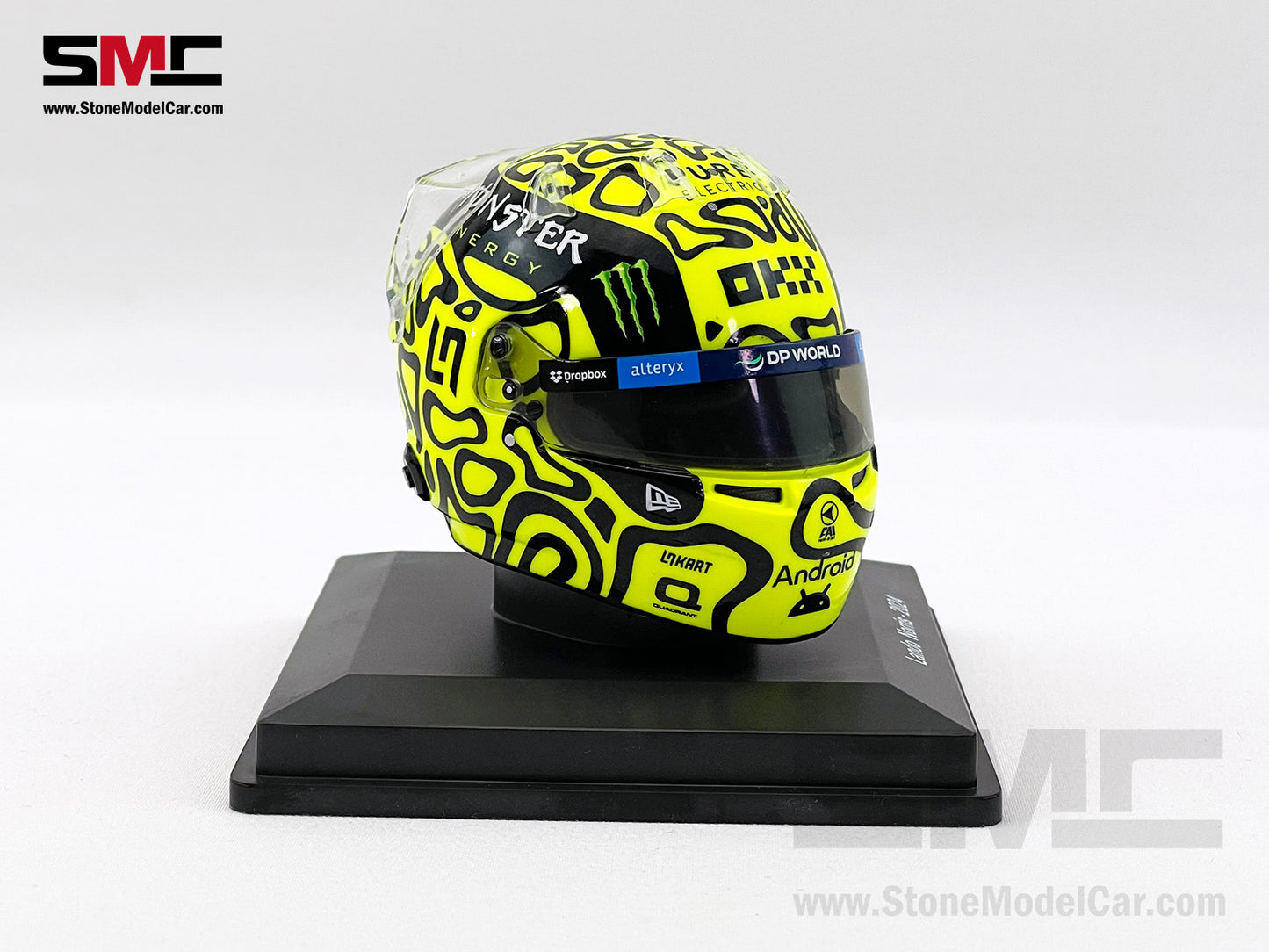McLaren F1 MCL38 #4 Lando Norris Miami GP 2024 1st Career Win Spark 1:5 Miniature Helmet