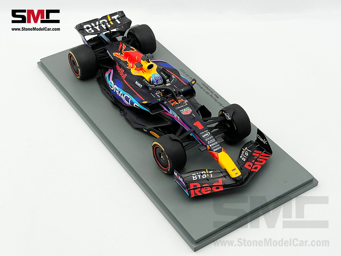 Red Bull F1 RB19 #1 Max Verstappen Winner US Miami GP 2023 World Champion Spark 1:18 18S895