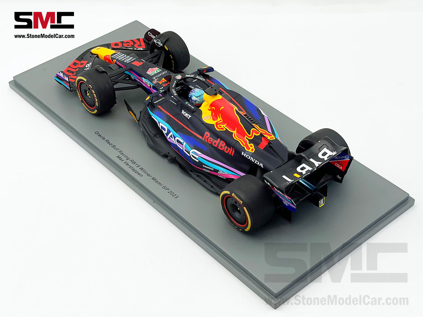 Red Bull F1 RB19 #1 Max Verstappen Winner US Miami GP 2023 World Champion Spark 1:18 18S895