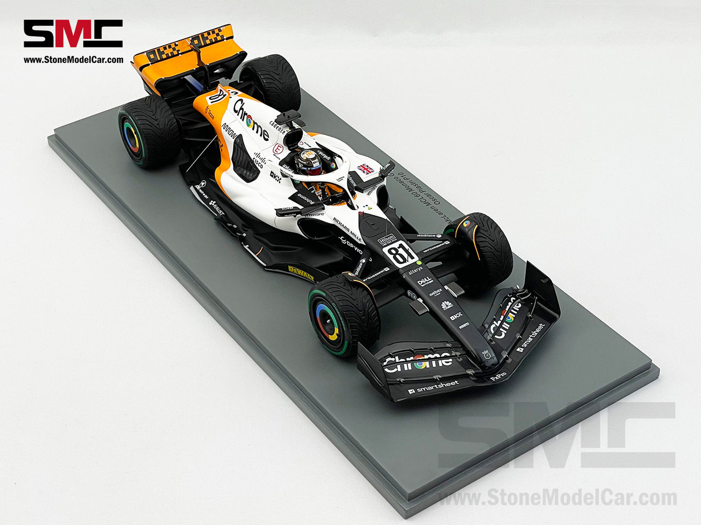 McLaren F1 MCL60 #81 Oscar Piastri 10th Monaco GP 2023 Special Livery Spark 1:18 18S899