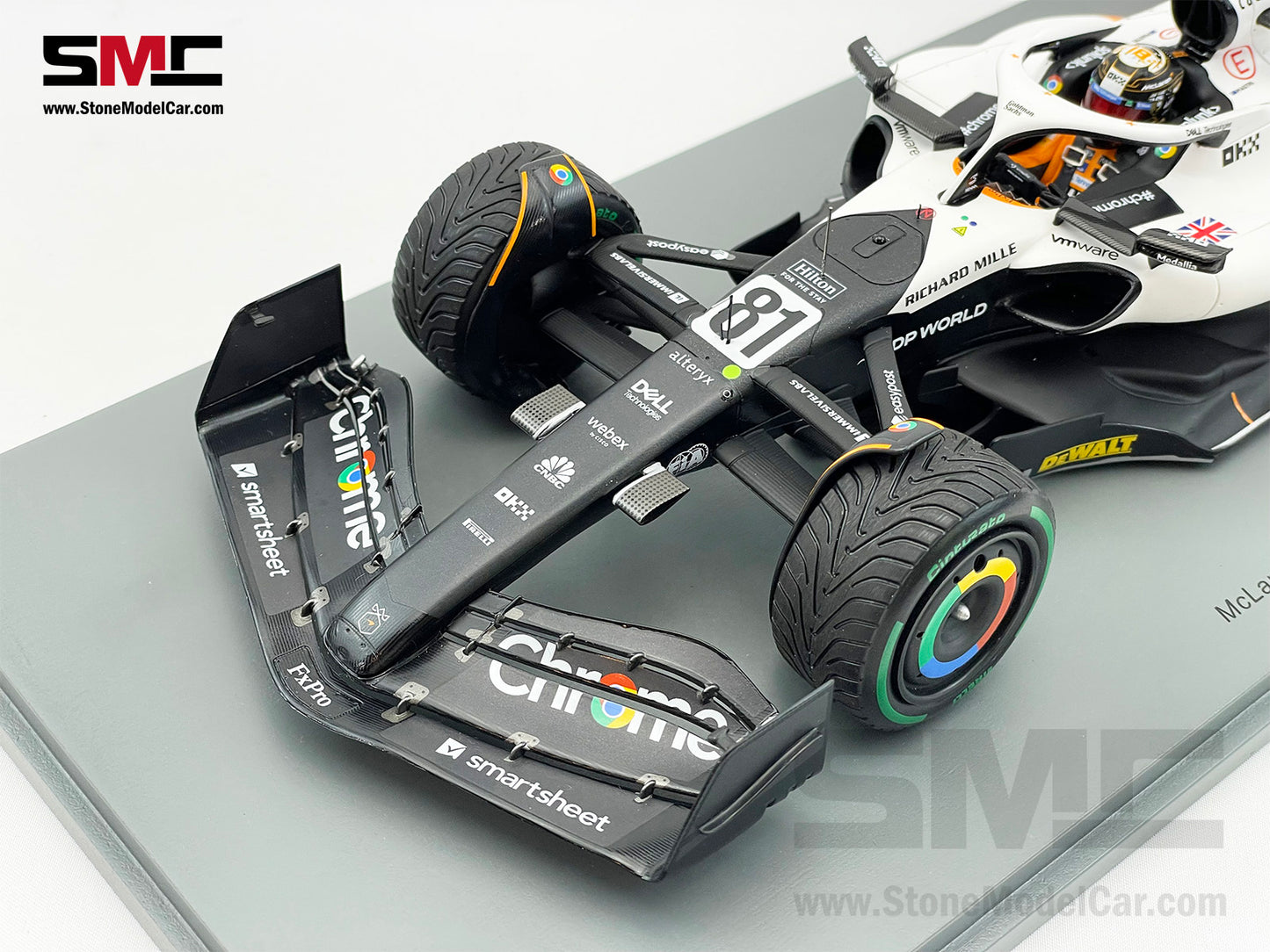 McLaren F1 MCL60 #81 Oscar Piastri 10th Monaco GP 2023 Special Livery Spark 1:18 18S899