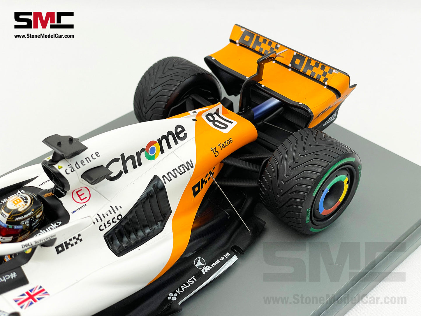 McLaren F1 MCL60 #81 Oscar Piastri 10th Monaco GP 2023 Special Livery Spark 1:18 18S899