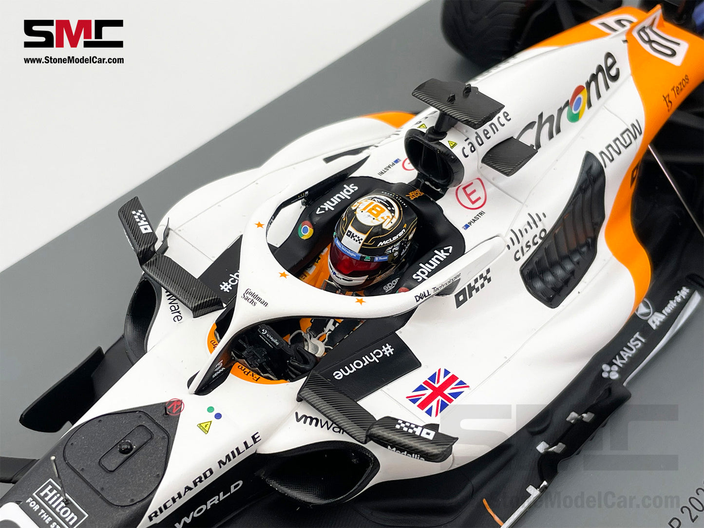 McLaren F1 MCL60 #81 Oscar Piastri 10th Monaco GP 2023 Special Livery Spark 1:18 18S899