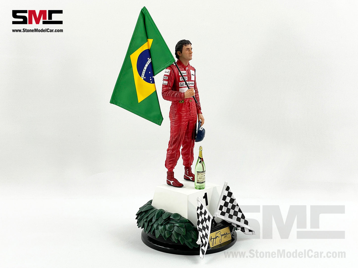 Mclaren F1 MP4/6 #1 Ayrton Senna Brazil GP 1991 World Champion Iron Studios 1:10 Figure