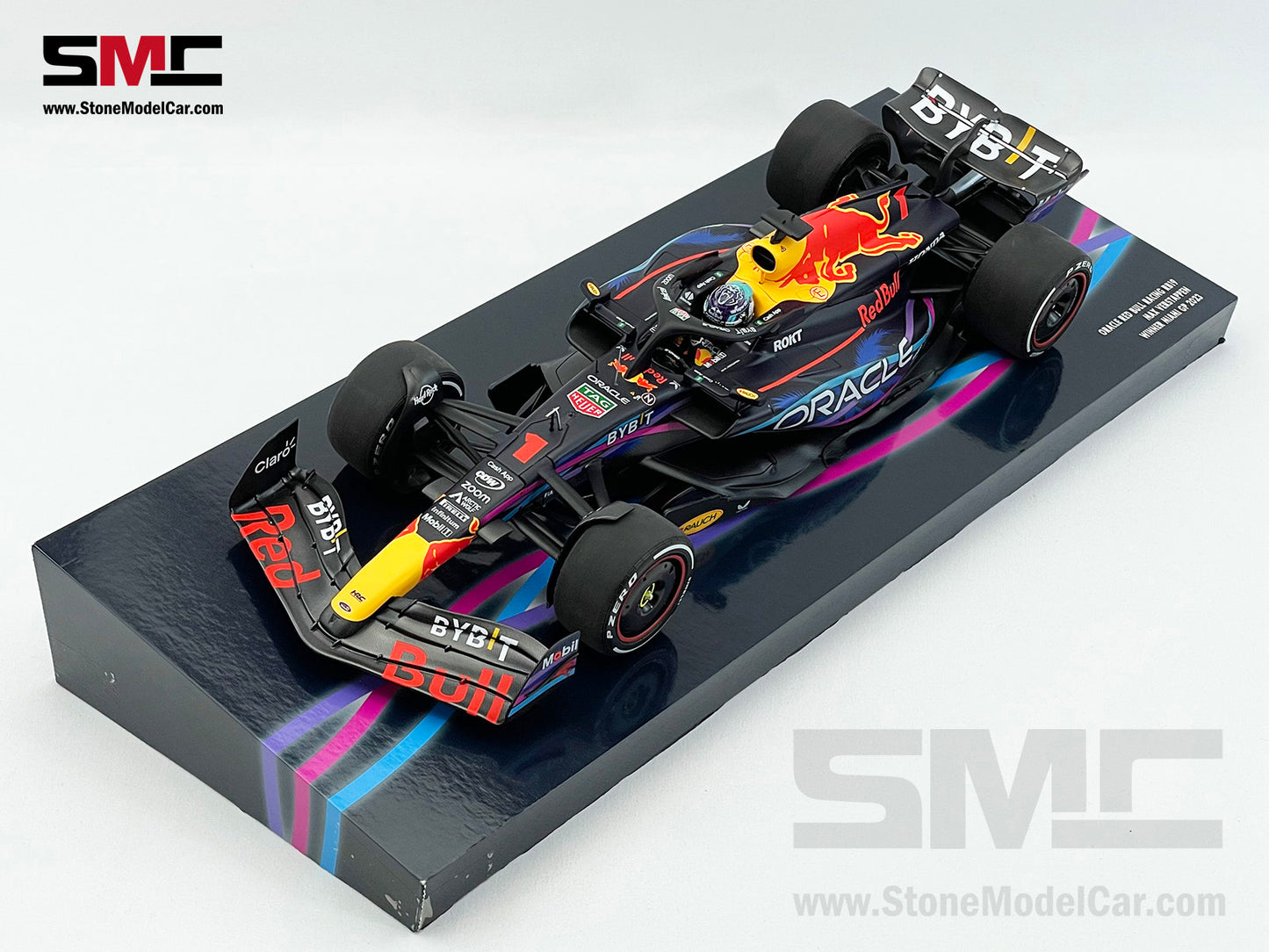 Red Bull F1 RB19 #1 Max Verstappen Winner US Miami GP 2023 World Champion 1:18 MINICHAMPS Gift