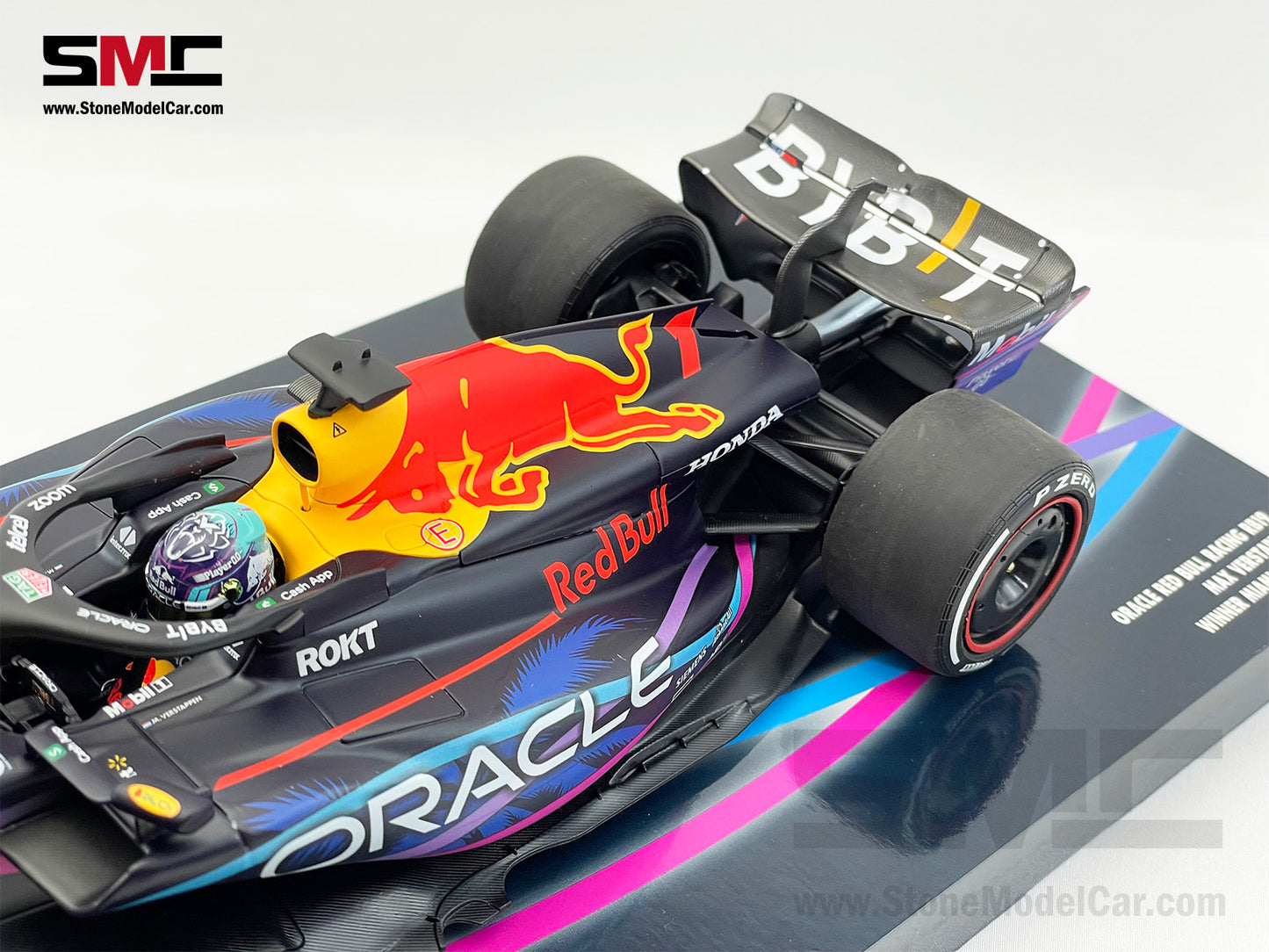 Red Bull F1 RB19 #1 Max Verstappen Winner US Miami GP 2023 World Champion 1:18 MINICHAMPS Gift