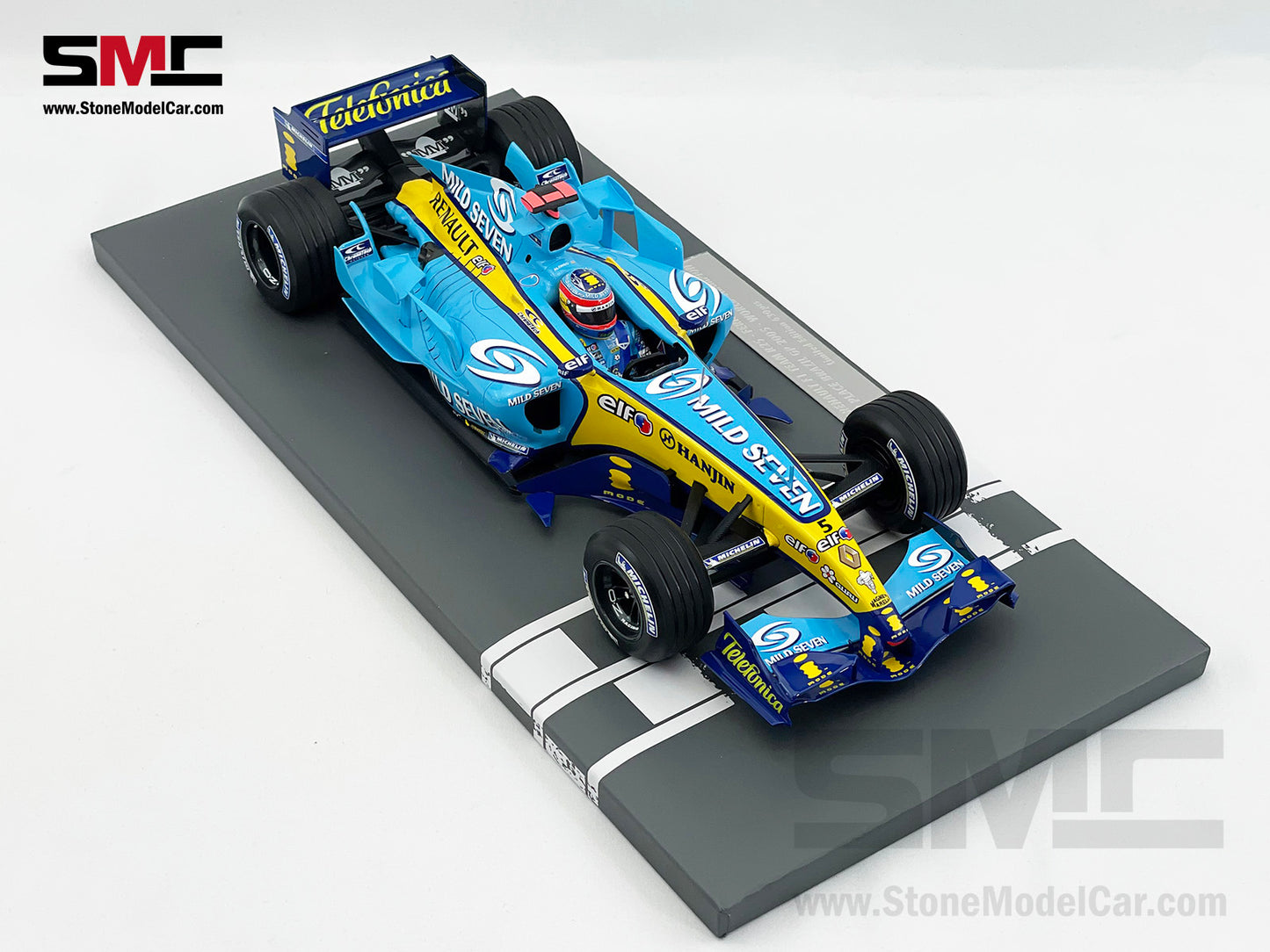 Renault F1 R25 #5 Fernando Alonso Brazil GP 2005 World Champion 1:18 MINICHAMPS Resin Edition