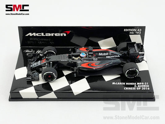McLaren F1 MP4-31 #14 Fernando Alonso Chinese GP 2016 1:43 MINICHAMPS 530164314