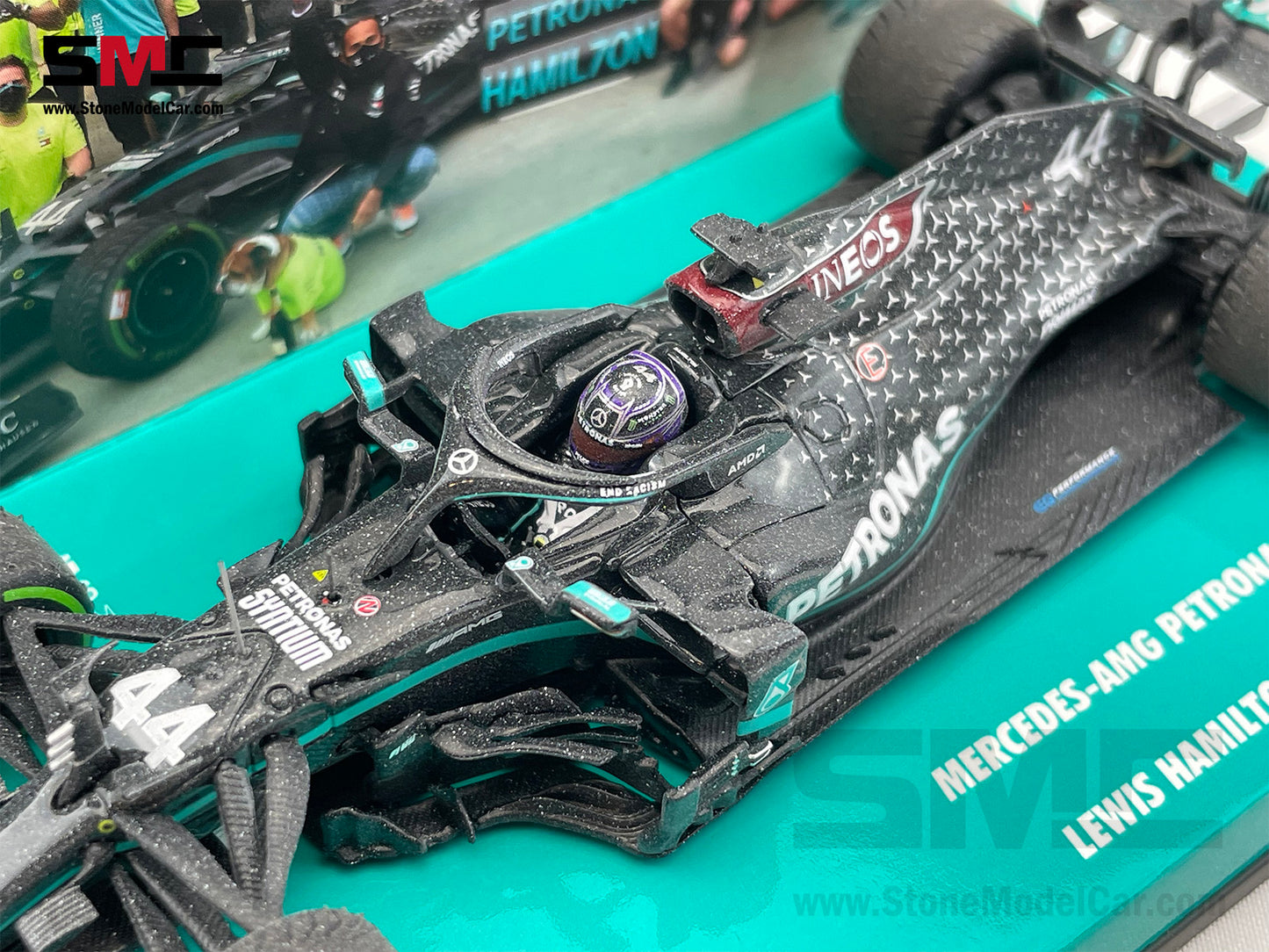 2020 7x World Champion Mercedes F1 W11 #44 Lewis Hamilton Turkey GP 1:43 MINICHAMPS Dirty Edition