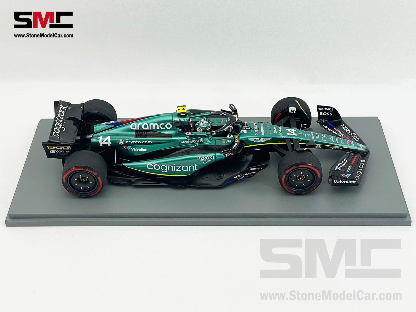Aston Martin F1 AMR23 #14 Fernando Alonso 7th British GP 2023 Spark 1:18 18S954