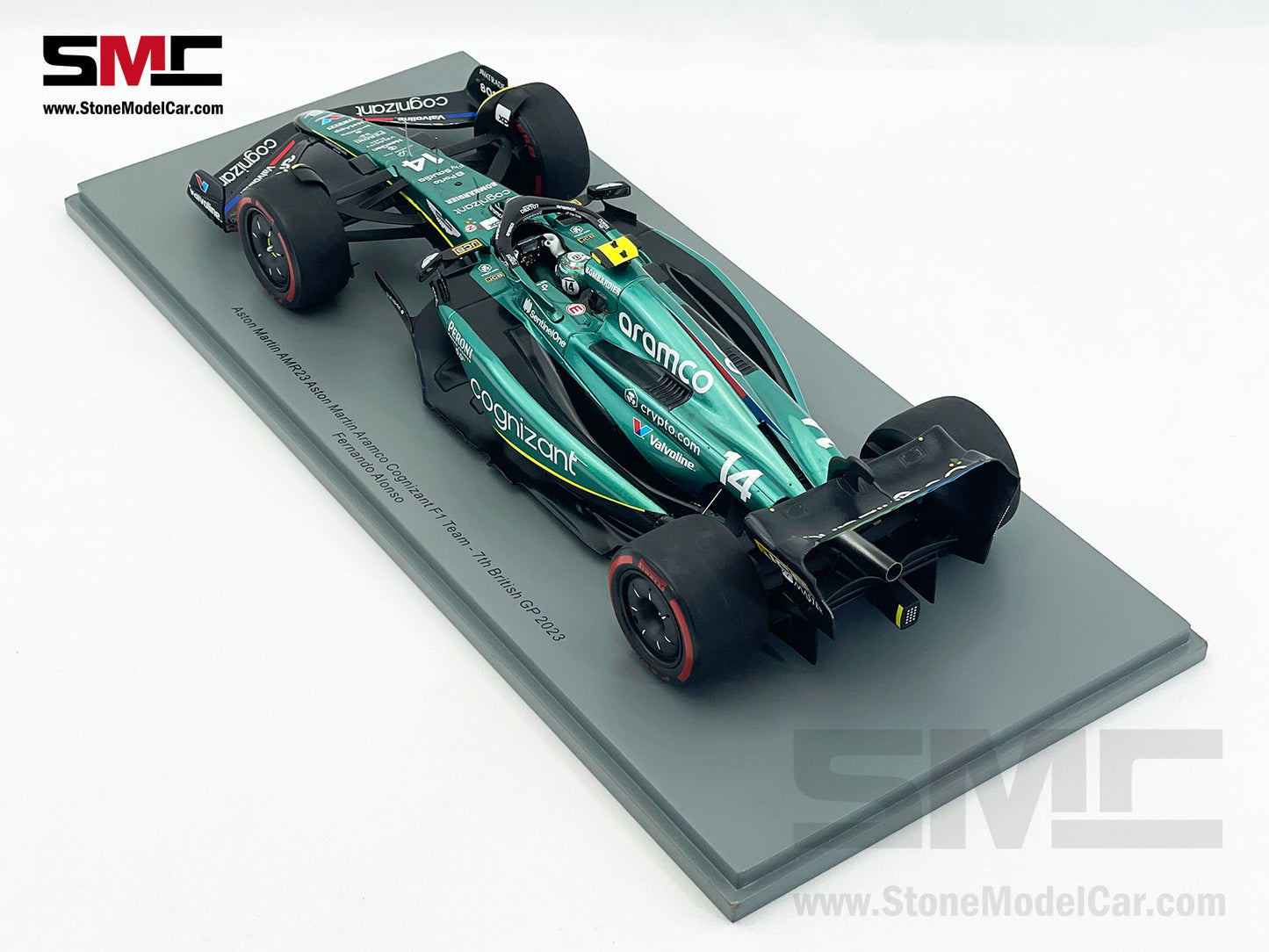 Aston Martin F1 AMR23 #14 Fernando Alonso 7th British GP 2023 Spark 1:18 18S954